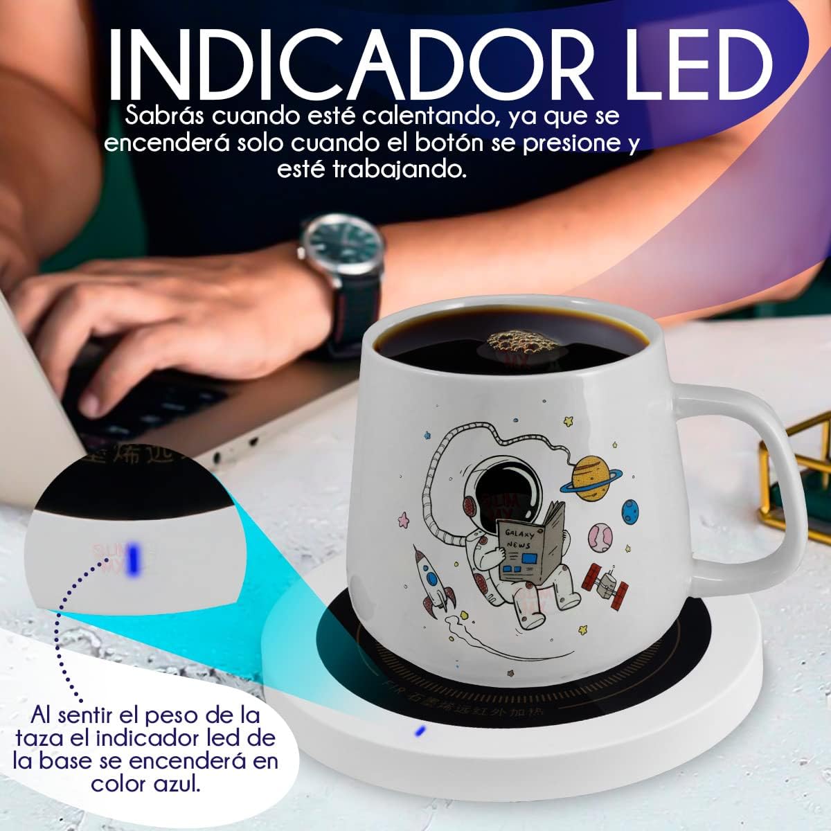 Taza De Astronauta Calentador Eléctrico Inteligente