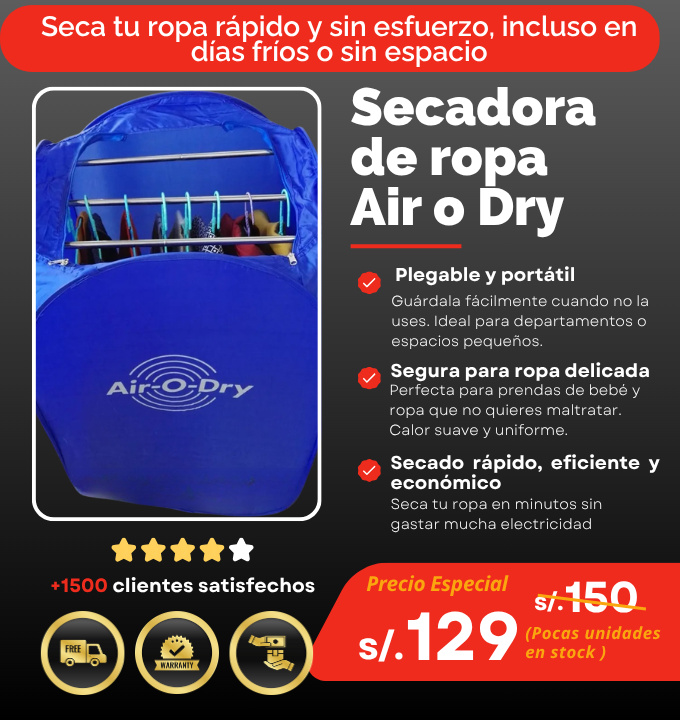 Secadora de Ropa Air o Dry