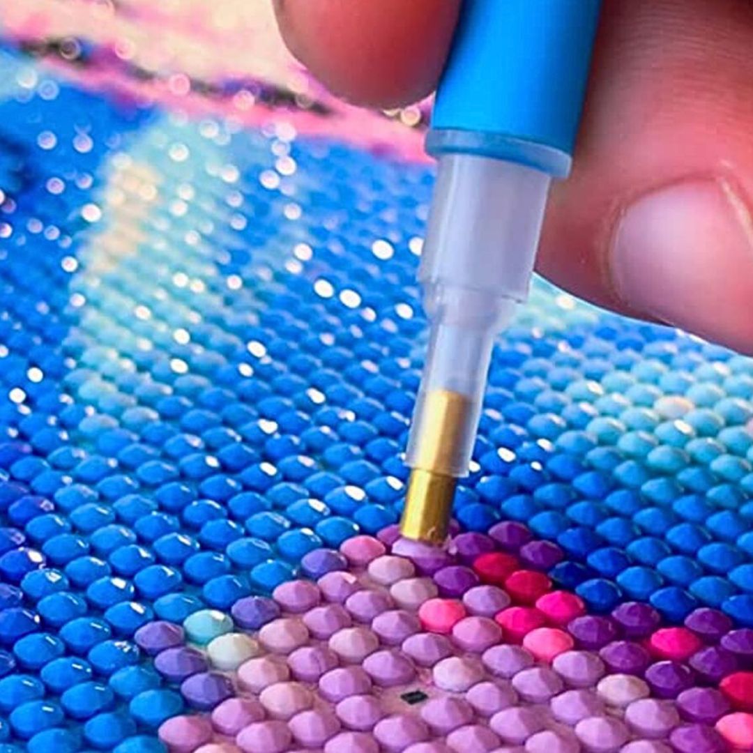 Pintura con Diamantes 30x30 cm con Marco de Madera