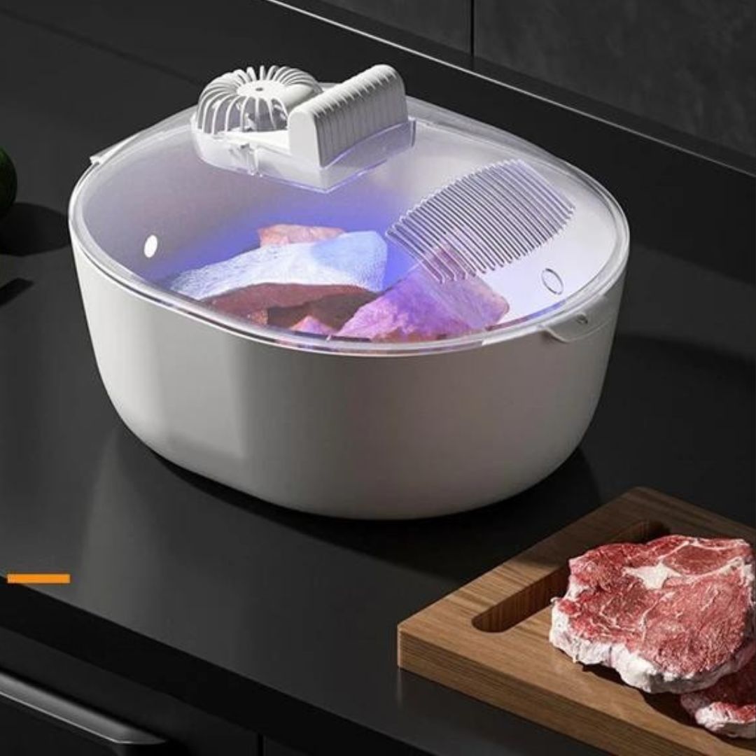 Descongelador de Carnes 4 en 1 – Rápido, Seguro y Sin Pérdida de Sabor