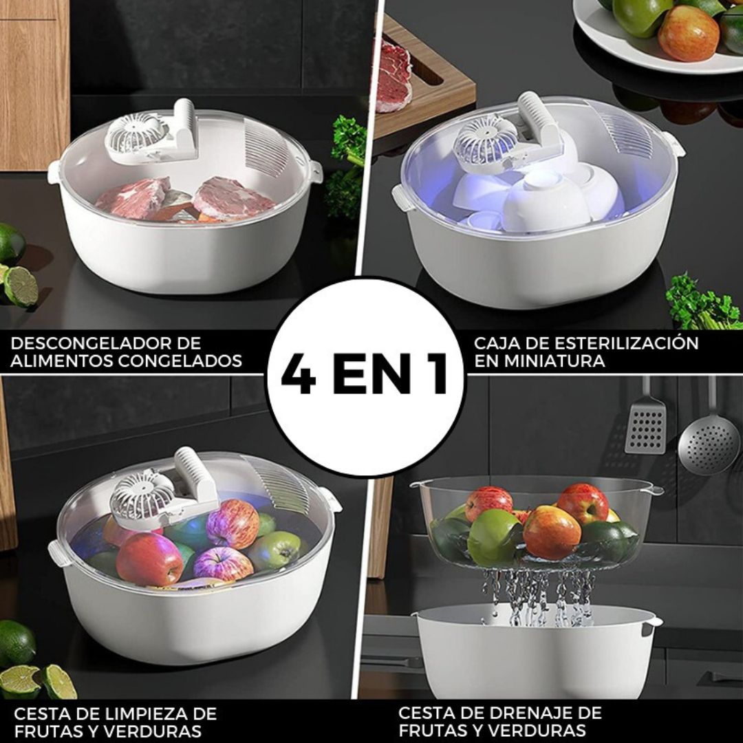 Descongelador de Carnes 4 en 1 – Rápido, Seguro y Sin Pérdida de Sabor