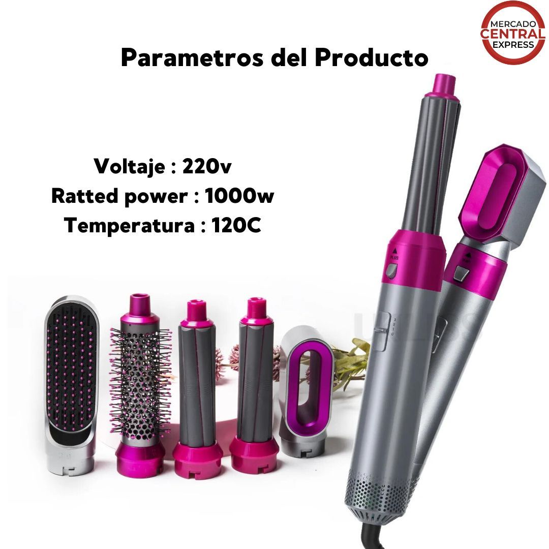 Cepillo 5 en 1 – Transforma tu cabello con calidad profesional