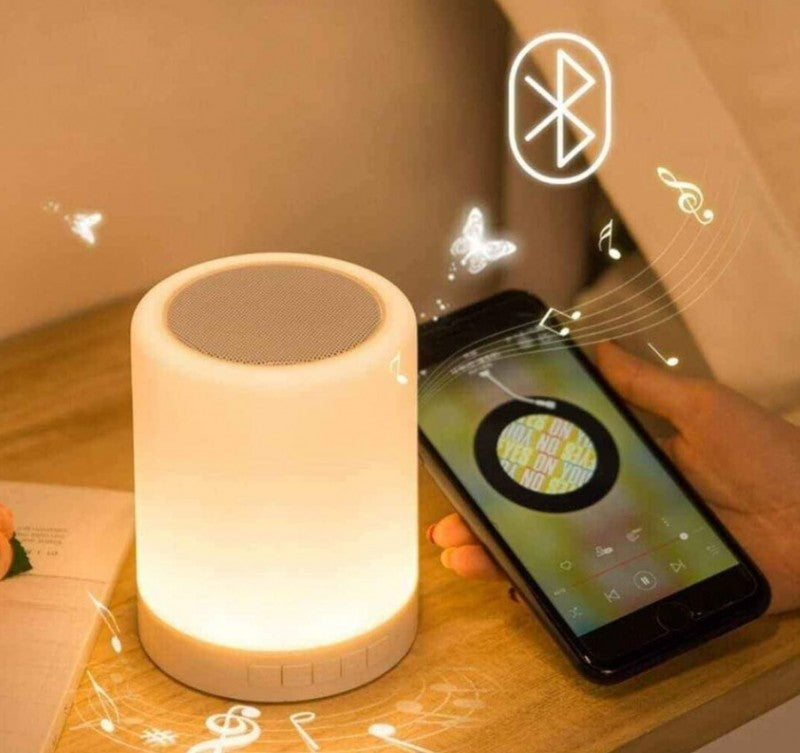 Pack x 2 Lampara Touch parlante con Bluetooth