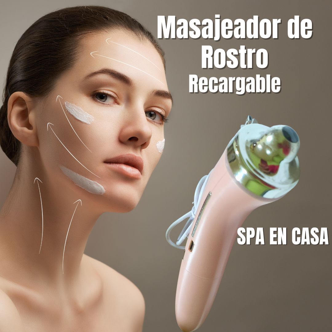 Masajeador Facial con Microcorriente y Terapia Magnética – Rejuvenece tu piel desde casa