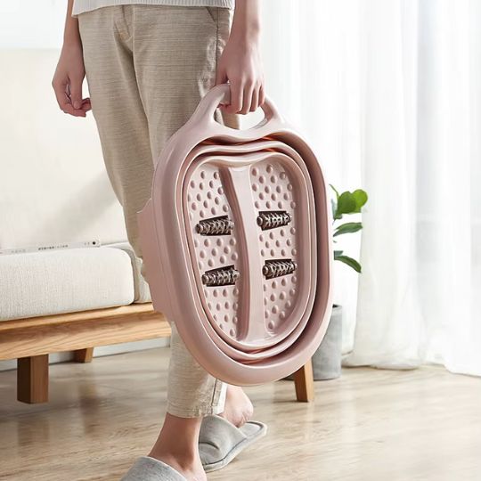 Tina de Pedicura Plegable con Masaje