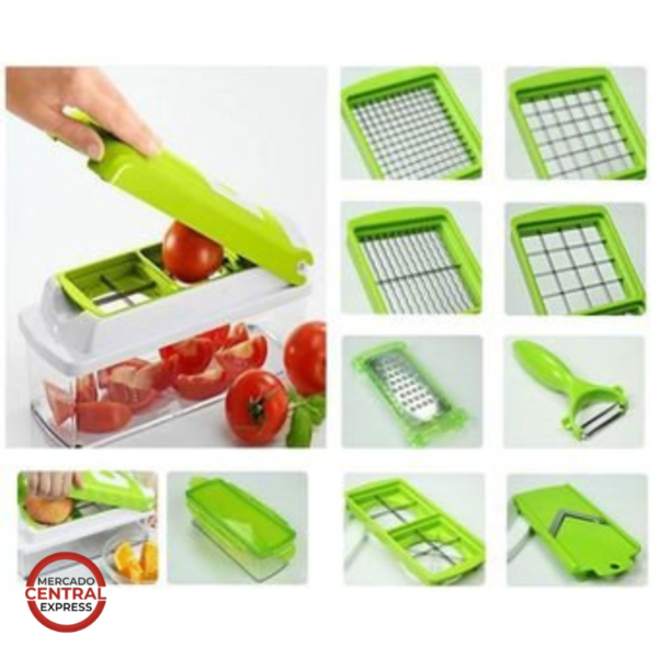 Rayador De Verduras Nicer Dicer Plus Procesador de Alimentos Multifuncional