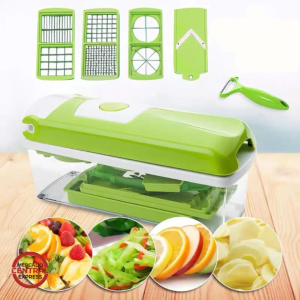 Rayador De Verduras Nicer Dicer Plus Procesador de Alimentos Multifuncional