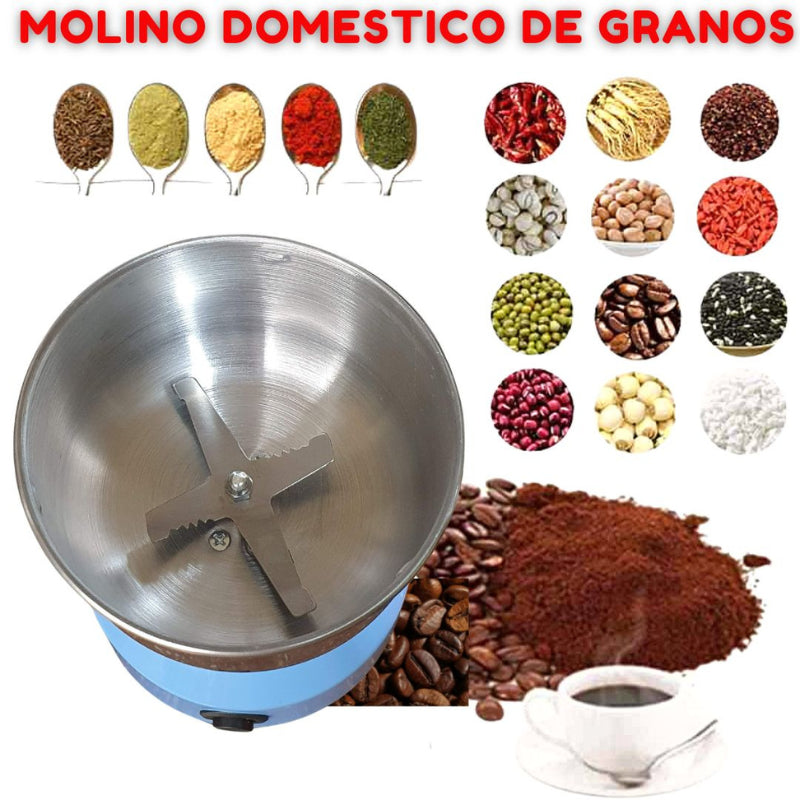 Molinillo Eléctrico para Semillas, Cereales, Frutos Secos, Menestras, Café