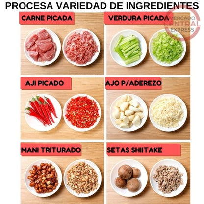 Picatodo Manual, Procesadora de Alimentos Manual para el Hogar