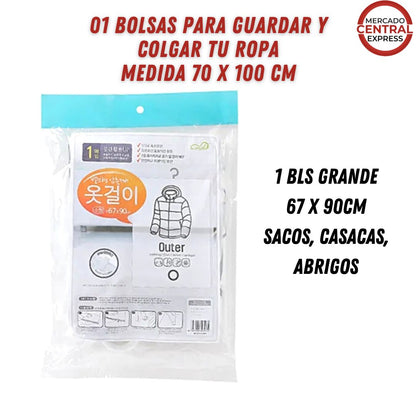 Pack de Bolsas Premiun al Vacio + Compresor Manual