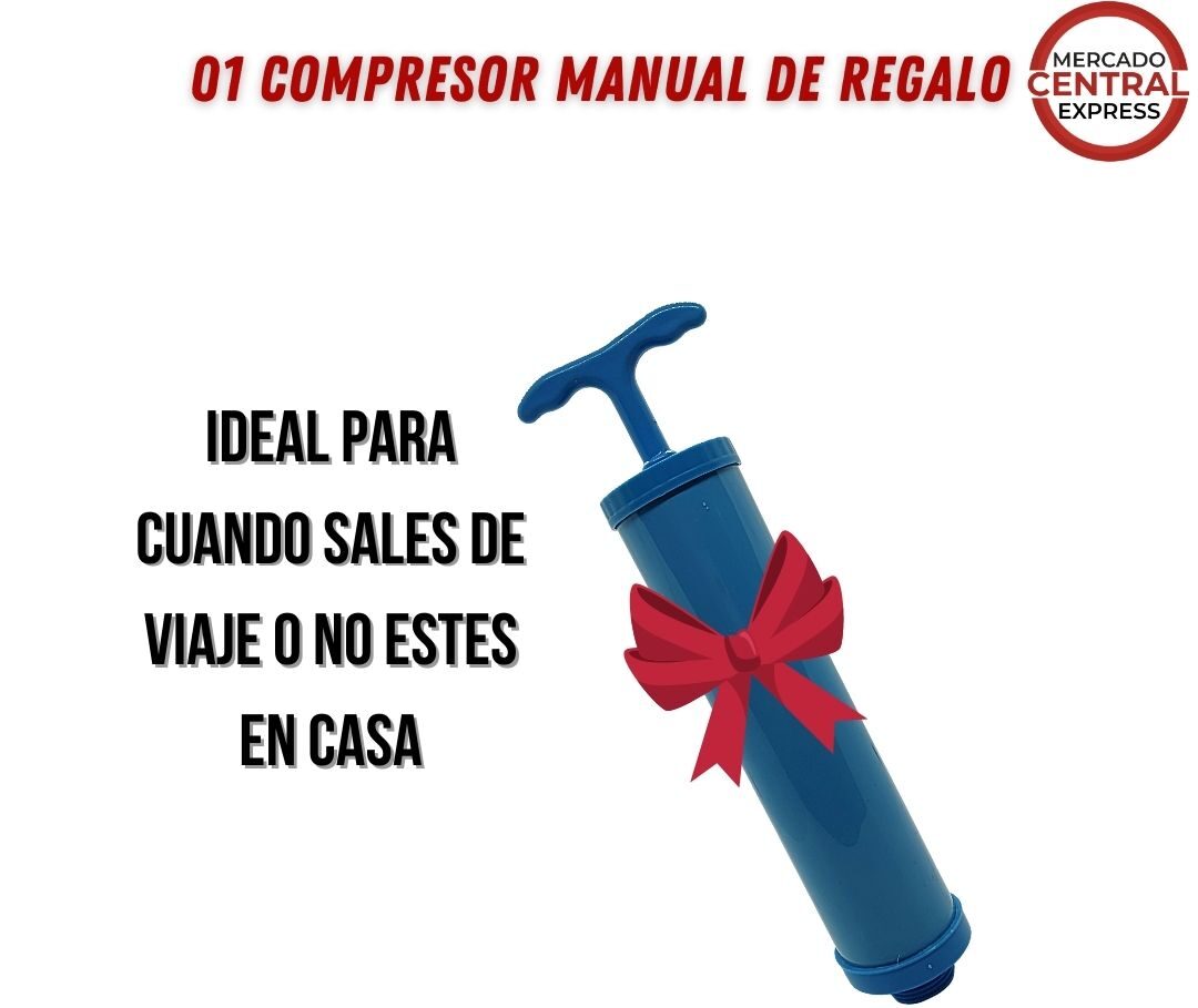 Pack de Bolsas Premiun al Vacio + Compresor Manual