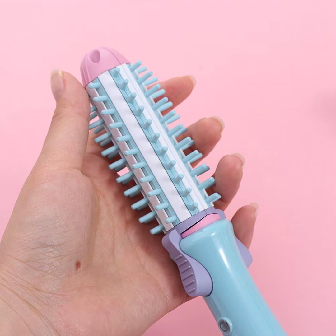 Mini Plancha Alisadora y Cepillo Ondulador
