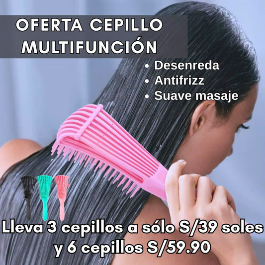 Pack de 3 Cepillos Desenredantes Antifrizz Multifunción – Suavidad, brillo y cero tirones