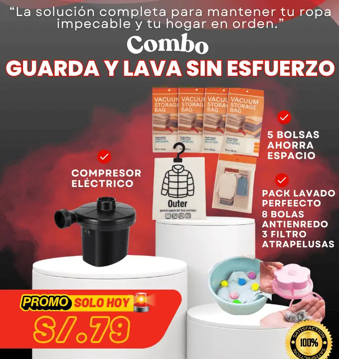 Pack de 5 Bolsas al vacio Diferente tamaño Compresor Eléctrico Gratis