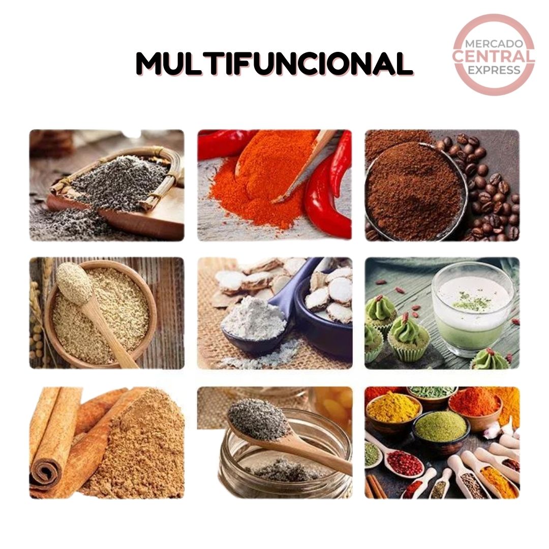 Molinillo de Nueva Generación Miman Original para Granos Secos, Cereales, Semillas y Frutos Secos