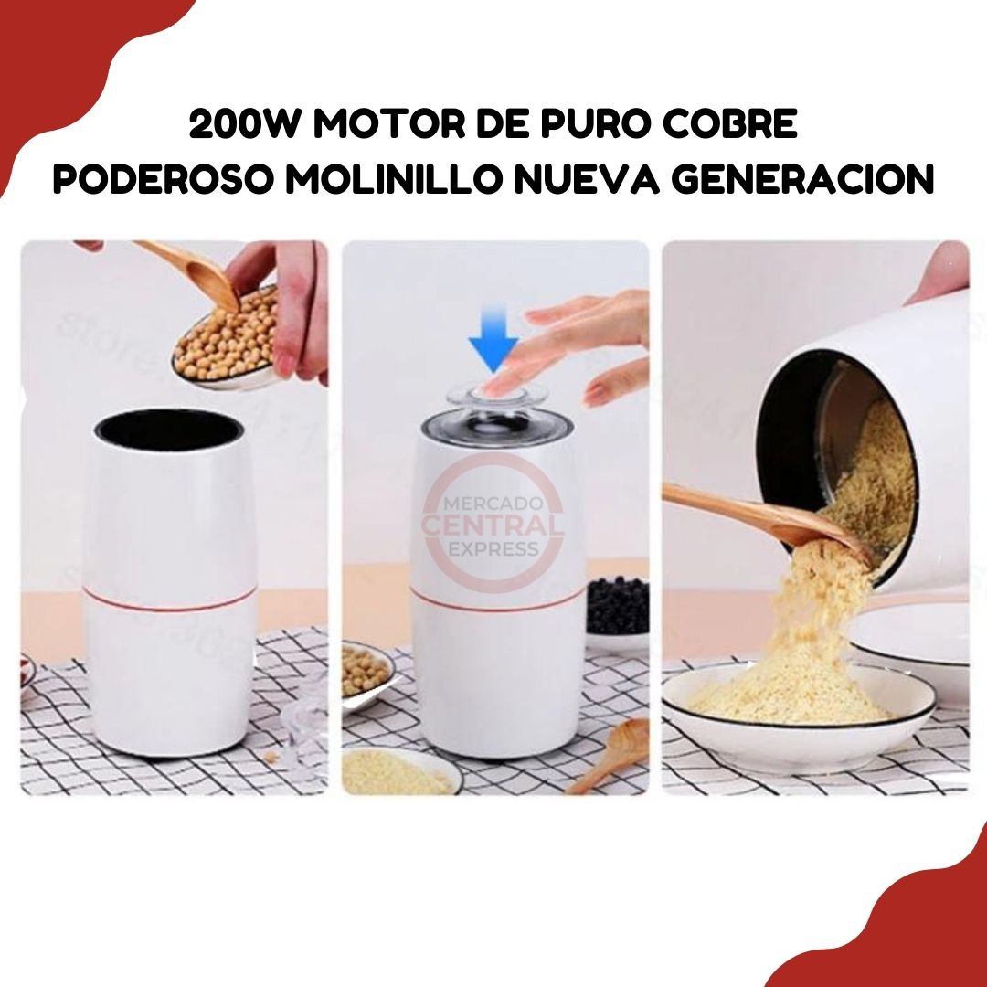 Molinillo de Nueva Generación Miman Original para Granos Secos, Cereales, Semillas y Frutos Secos