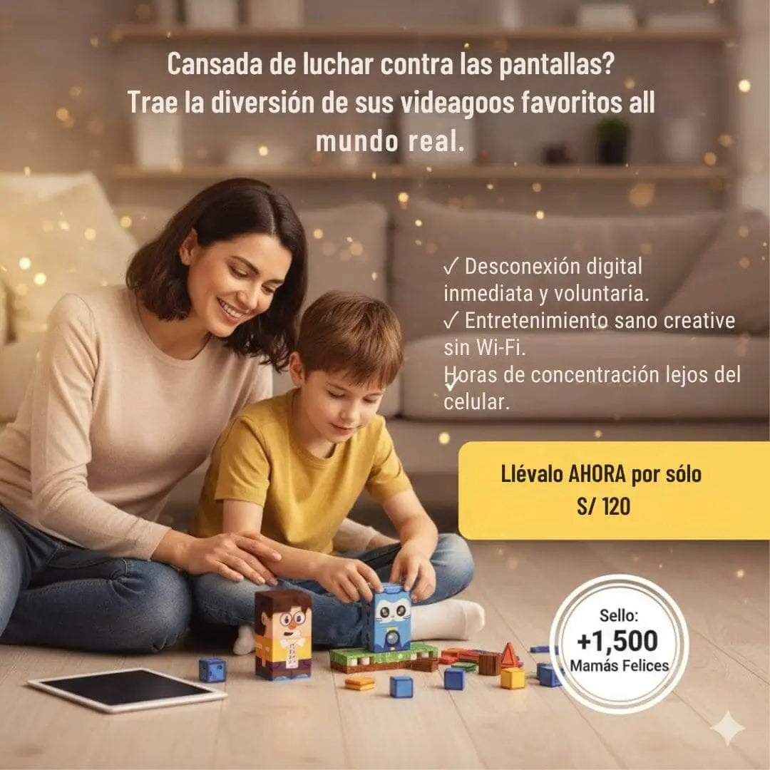 Cubo Mágnetico 150 piezas T/Minecraft