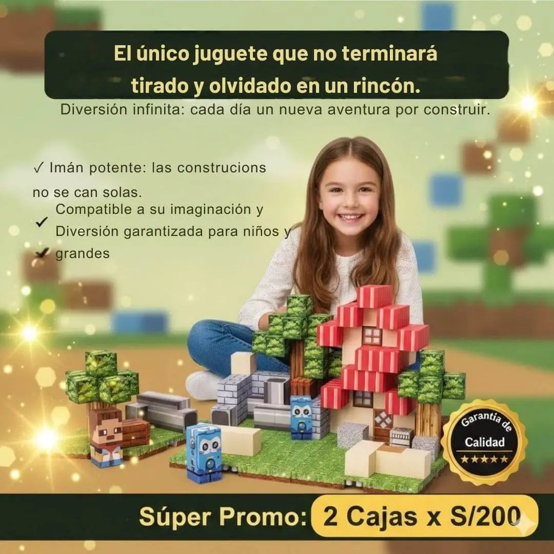 Cubo Mágnetico 150 piezas T/Minecraft