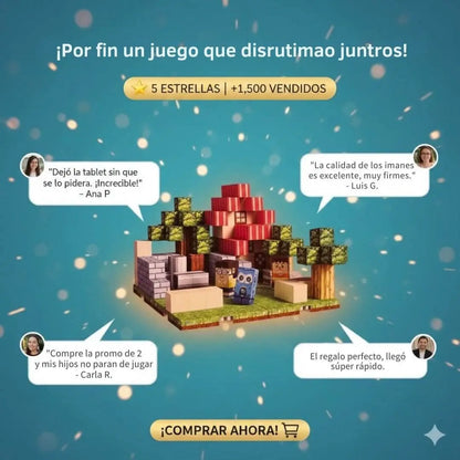 Cubo Mágnetico 150 piezas T/Minecraft